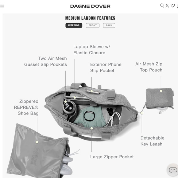 DAGNE DOVER®  |  LANDON CARRYALL™  |  NEOPRENE  |  BLK  |  NEW  | - Picture 3 of 15